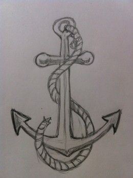 How to draw an anchor tutor