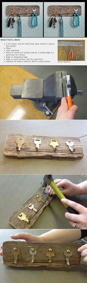 Key hooks. I like this idea for my