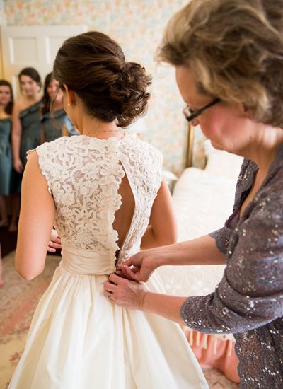 lace back wedding gown | Candace Ne