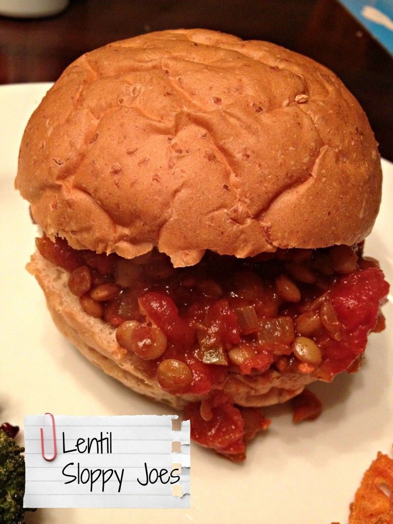 Lentil Sloppy Joes- these a