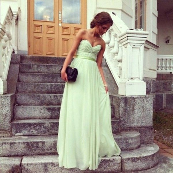 Light green prom dress @Eli