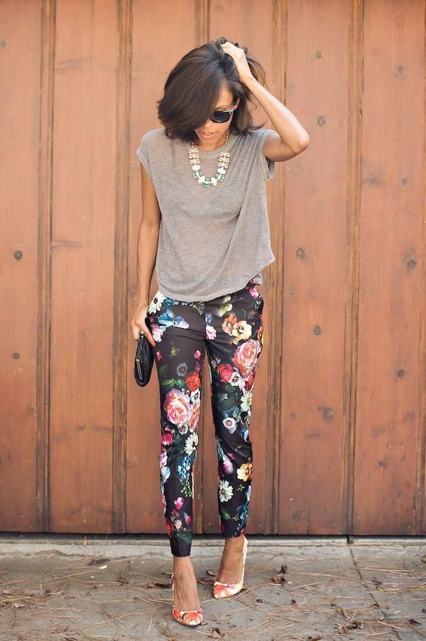 Love those floral trousers