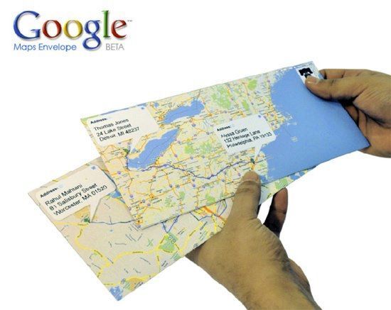 Make a cool envelope by using googl