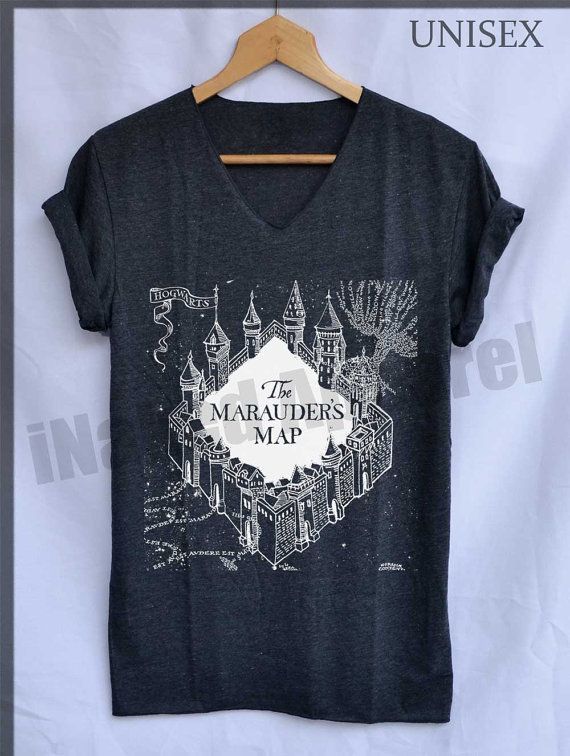 Marauders Map Hogwarts Shirts Harry