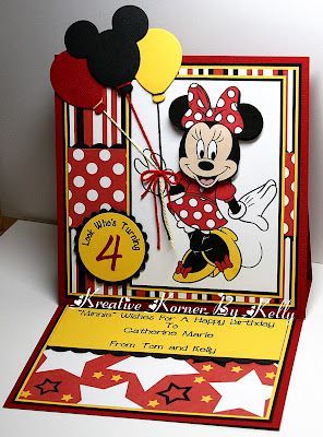Minnie Mouse Birthday Card.