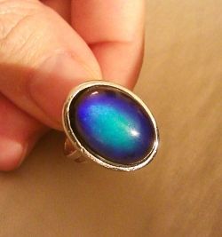 Mood rings are rings with stones th