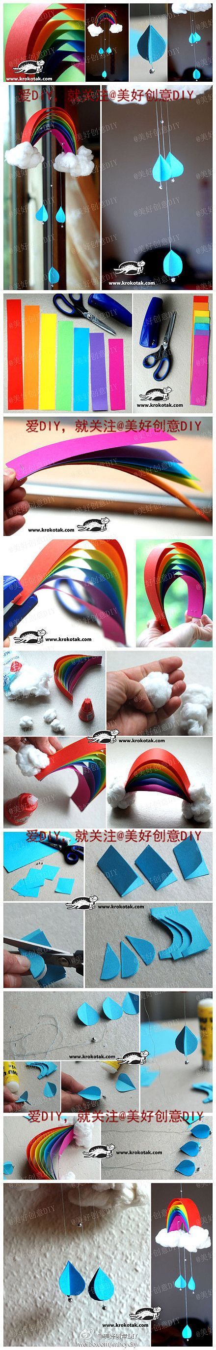 Paper Rainbows for a fun kid craft