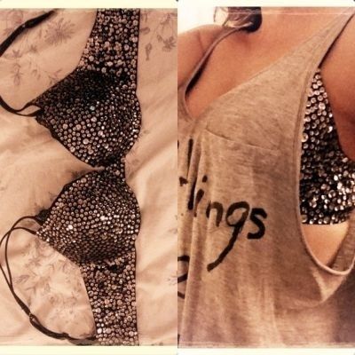 Recycle an old bra. #diy love it!!!