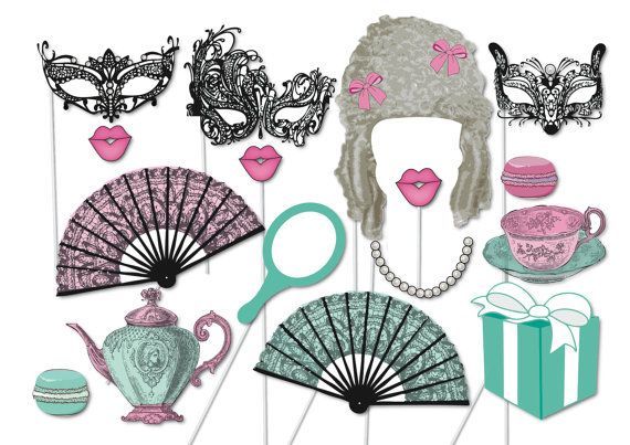 Tea Party Photobooth Props