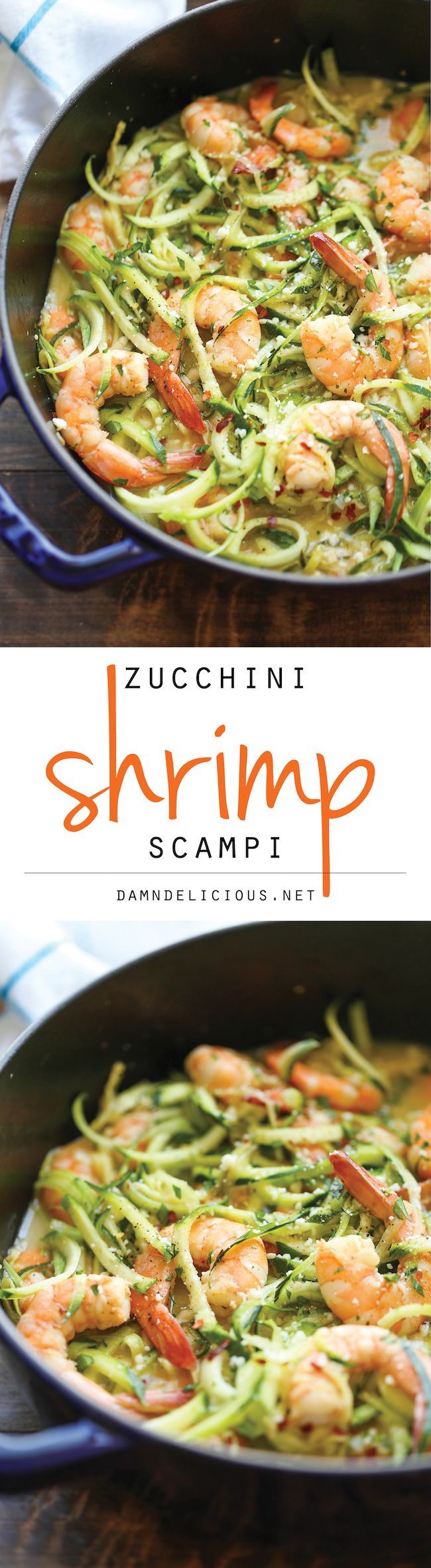 Zucchini Shrimp Scampi – Traditiona