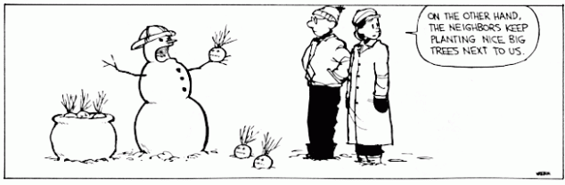 10 Calvin and Hobbes comic strips involving hilariously morbid snowmen…  I miss this