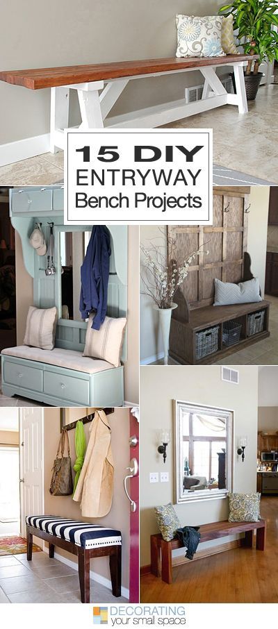 15 DIY Entryway Bench Projects • Tons of Ideas and