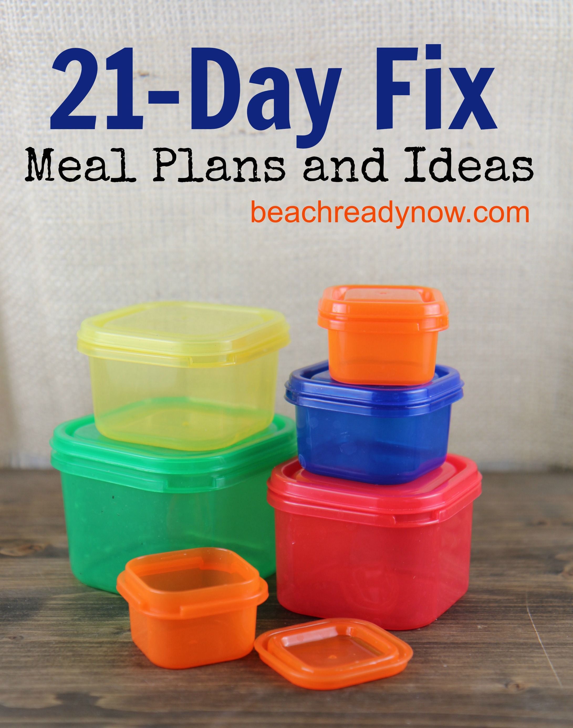 21 Day Fix Meal Plans–I pi