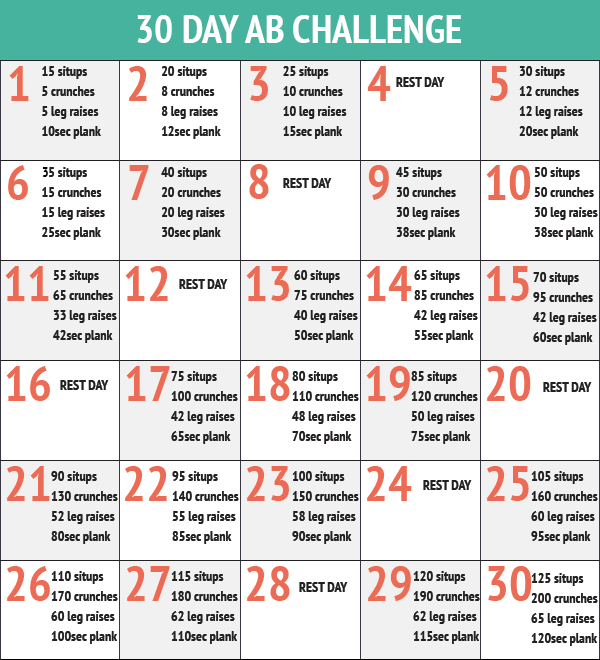 30 Day Abs Challenge – try