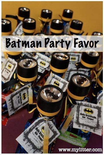 Batman party favors – torch