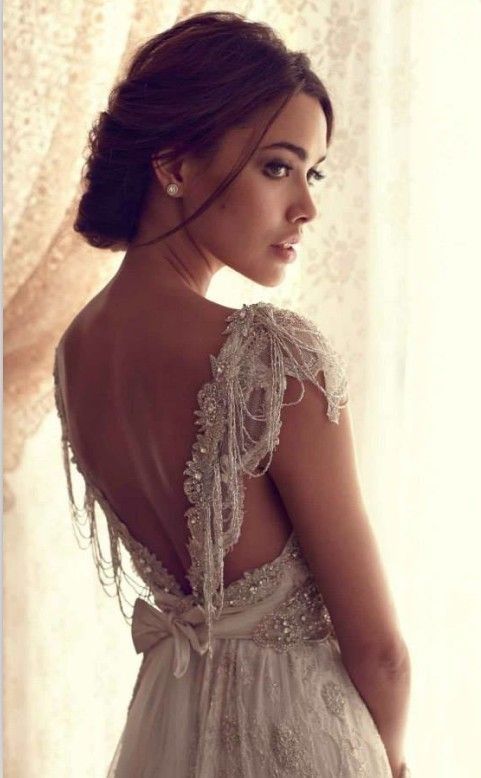 boho wedding dress with rom