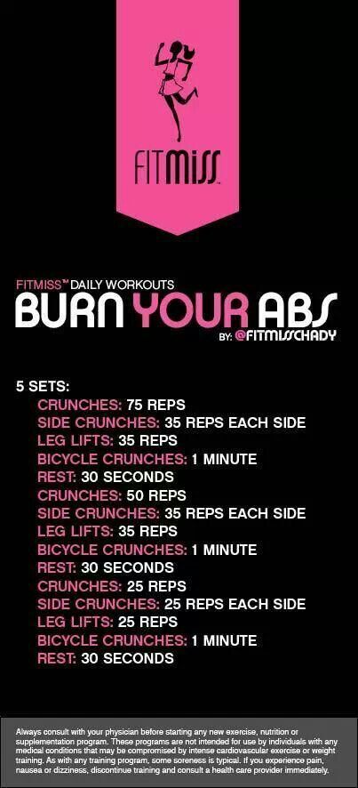 Burn up your Abs with this