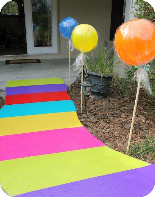Candyland walkway from duct