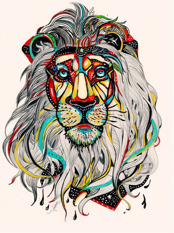 Color looks really cool on lion brings out the texture and shape-Damian