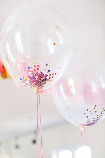 Confetti-filled balloons –