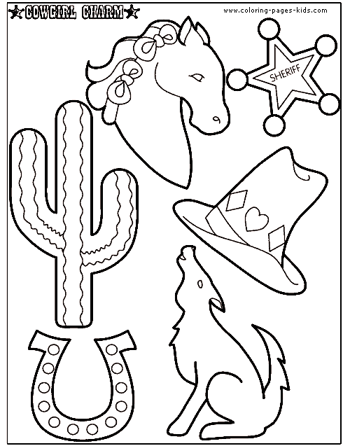 cowboy coloring pages for c
