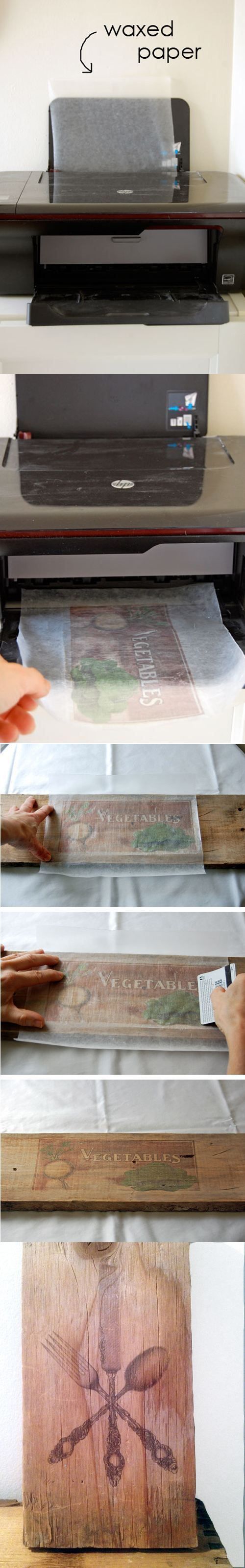 How To Transfer A Photo Onto Wood