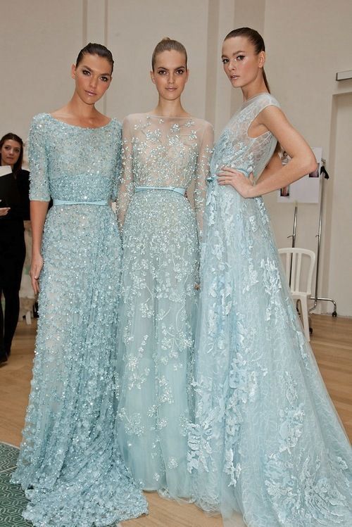 Elie Saab gowns (the one on