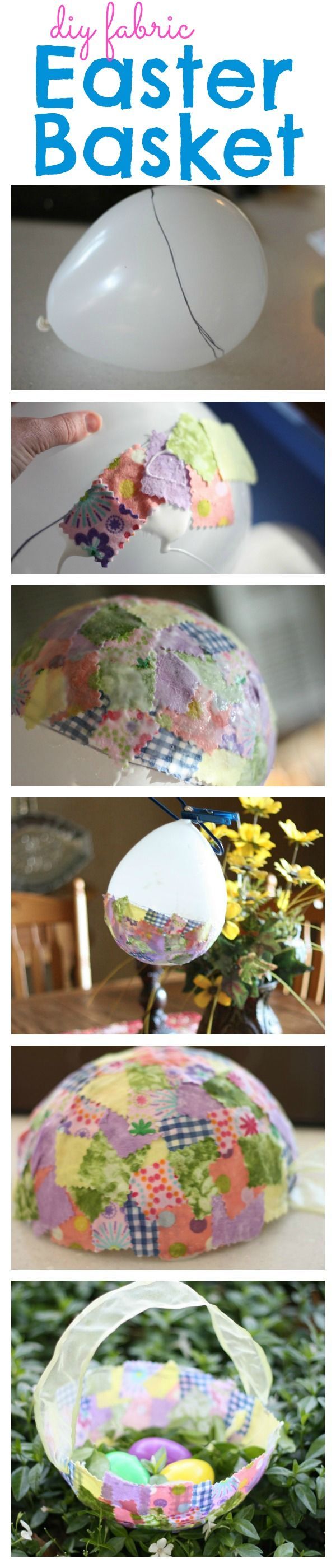 Except it being a basket make it into a large fabric egg. Seeing as the mod podge will keep it