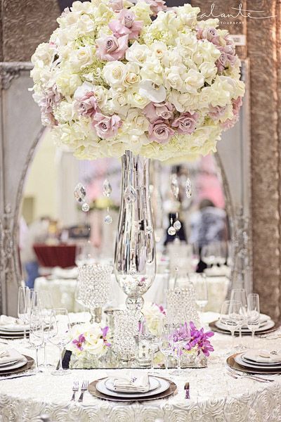 Glam and luxe wedding table