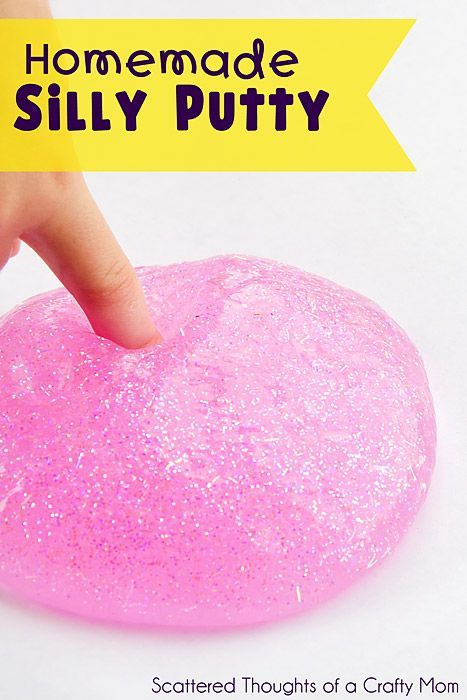 Homemade Silly Putty | “Are you looking for a fun arts and craft idea to do with your kids? You will love this easy
