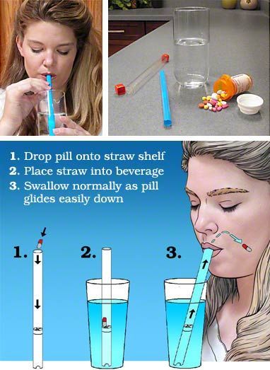 Medi+Straw. Pill swallowing