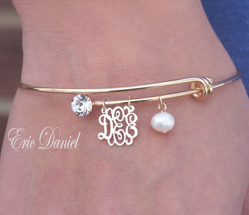 Personalized Monogram Bangle Alex and Ani by EricDanielDesigns, $65.00 In silver would be