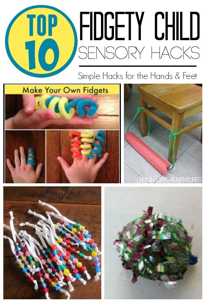 Sensory Hacks for Fidgety Child | Simple solutions that I am going to try today! Such great ideas for the classroom and