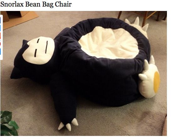 SNORLAX BEANBAG. WHAT THE H