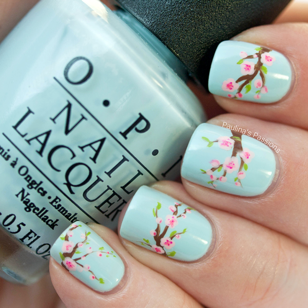 Spring Nails  Cherry Blosso