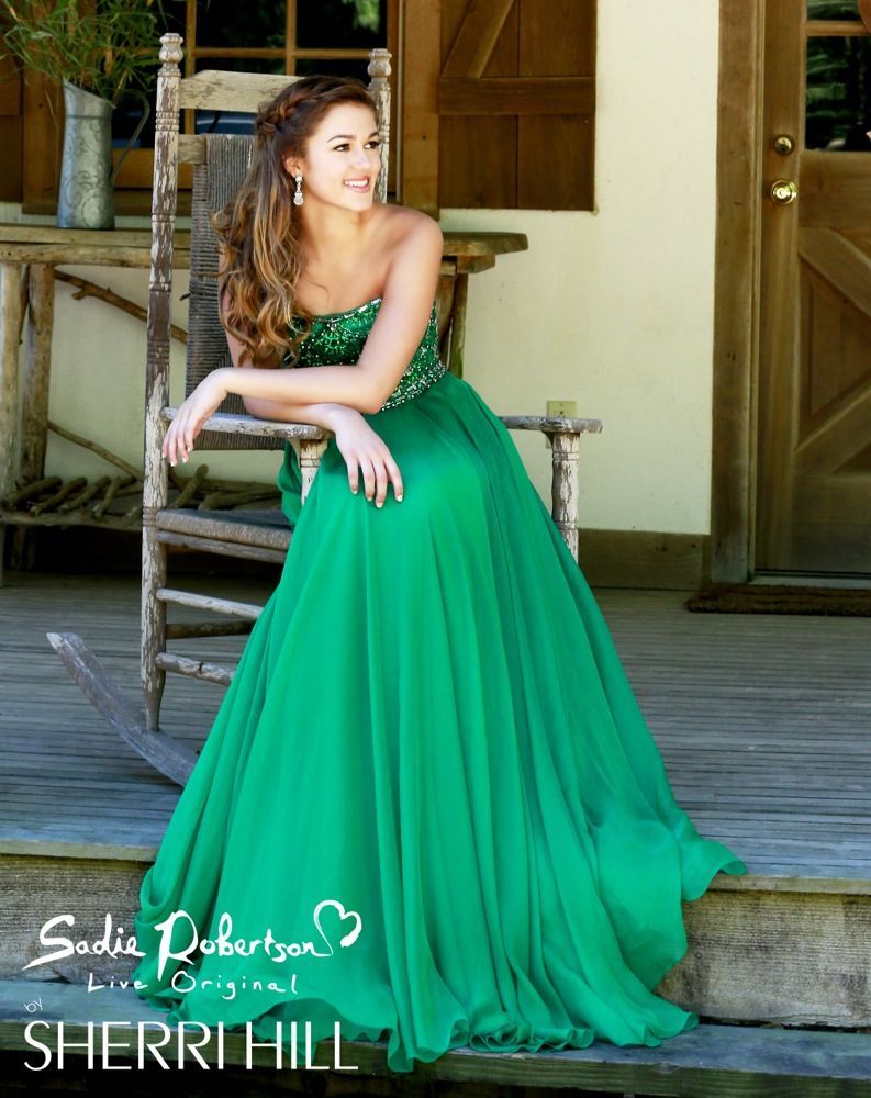 Stylish and beautiful “Daddy Approved” prom dresses by Sadie Robertson.