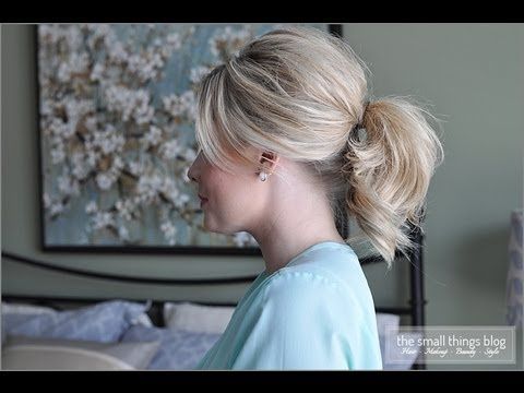 The Fancy Ponytail – LOVE it – thank you Kate from The Small Things