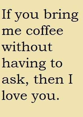 The way to our heart is always through coffee. #Love
