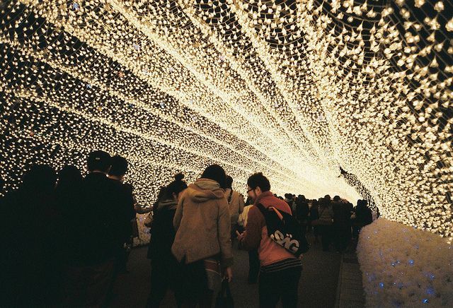 tunnel of lights, Japan
