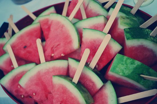 watermelon on a stick; so c