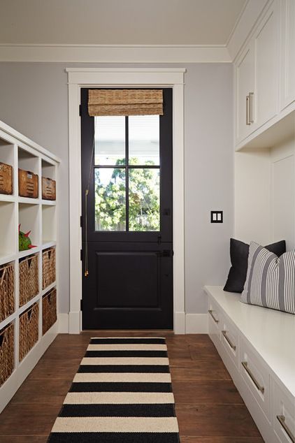 11 reasons to paint your doors black.  totally want to do this to the door in our mudroom that leads to our