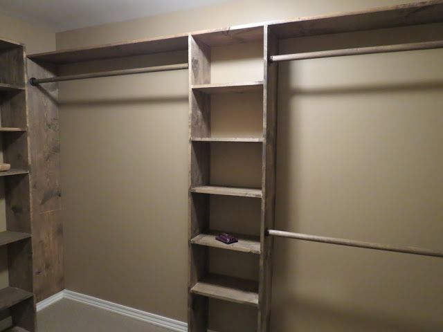 $150 for lumber – Walk-in closets: No more living out of laundry