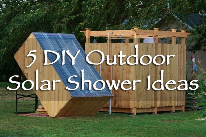 5 DIY Outdoor Solar Shower Ideas – something about showering outdoors it just seems so