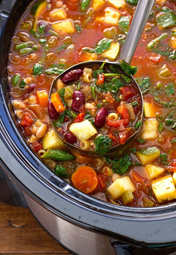 A delicious low calorie Minestrone Soup that tastes way better than the Olive