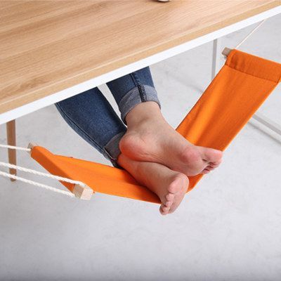 An under-the-desk foot hamm
