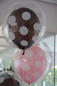Balloons in balloons. Cute.
