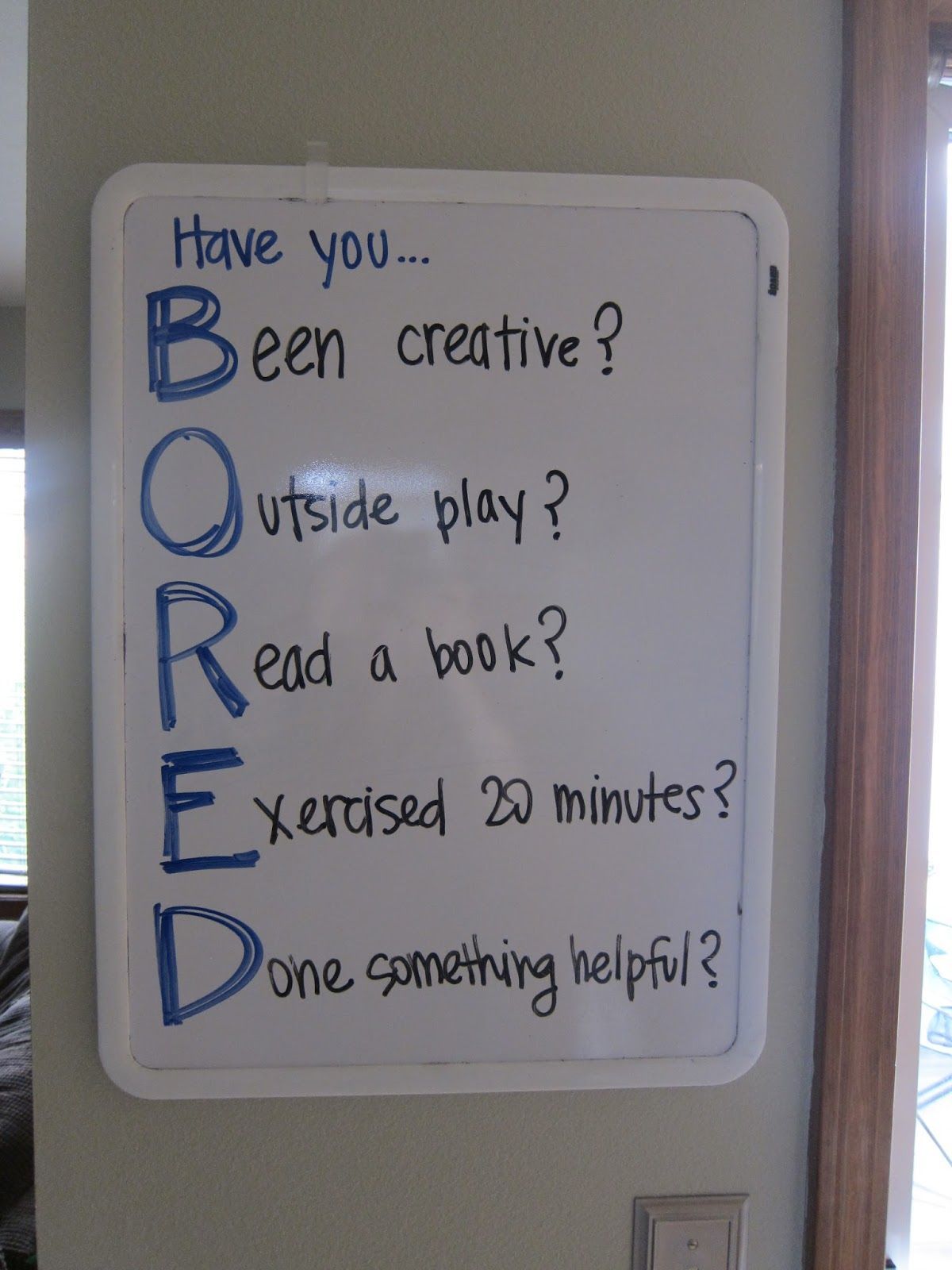 Bored board – perfect!