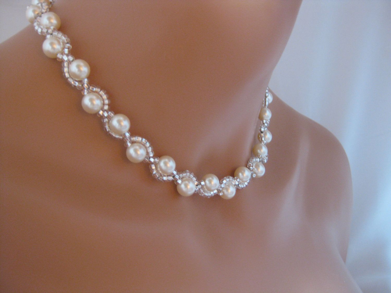 Bridal jewelry Ivory Pearl