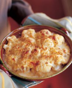 Cauliflower Gratin from the Barefoot Contessa.  This is one of the most amazing dishes you will ever taste in your