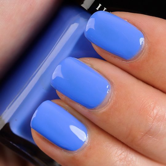Cornflower blue nails…one